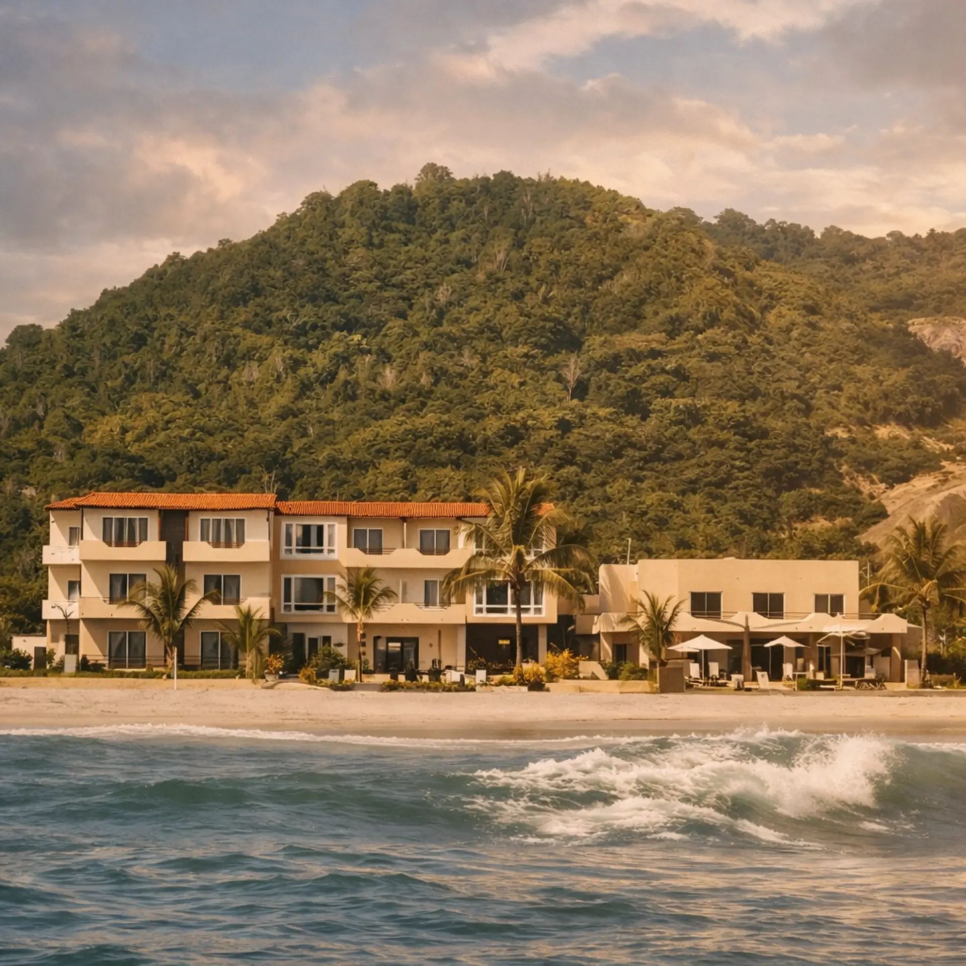 hotel romántico en Ecuador frente al mar ideal para parejas